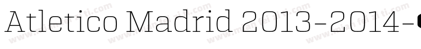 Atletico Madrid 2013-2014字体转换